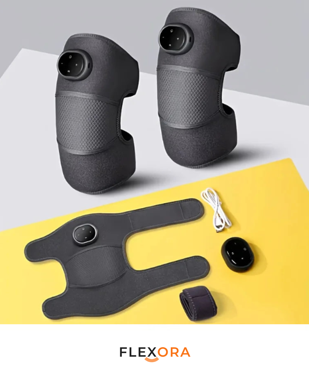 FLEXORA Heated Recovery Wrap - Heat & Gentle Vibration Comfort